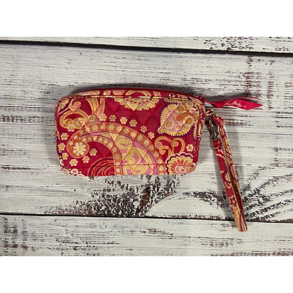 Vera Bradley Retired "Raspberry Fizz" Crossbody Bag & Matching Wristlet - Picture 4 of 15